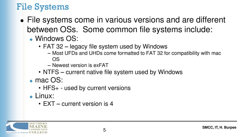 file system for both windows and mac